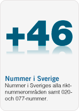 Nummer i Sverige